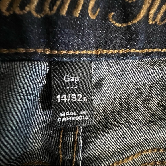 Gap Flare Jeans Dark Wash Denim Size 14/32R - Picture 11 of 13